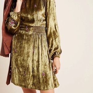 Anthropologie Velvet Dress by Seen Worn Kept